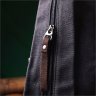 Черный мужской текстильный слинг-рюкзак в стиле милитари Vintagе 2422179 - 9