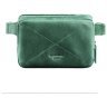 Компактна поясна сумка із вінтажної шкіри зеленого кольору BlankNote Dropbag Mini 78476 - 1