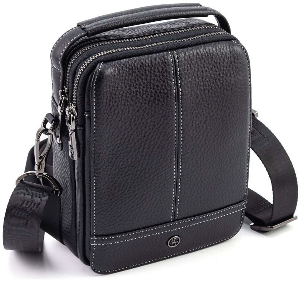 Невелика чоловіча сумка-барсетка з ручкою та плечовим ременем HT Leather 108576 фото №1 Невелика чоловіча сумка-барсетка з ручкою та плечовим ременем HT Leather 108576 modnotak фото №1