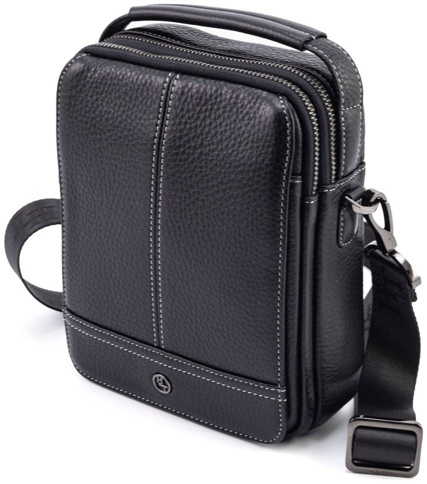 Невелика чоловіча сумка-барсетка з ручкою та плечовим ременем HT Leather 108576 фото №5 Невелика чоловіча сумка-барсетка з ручкою та плечовим ременем HT Leather 108576 modnotak фото №5