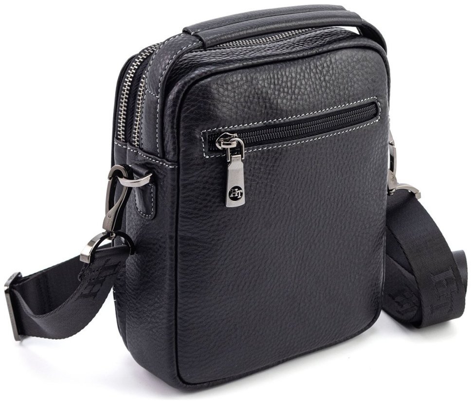 Невелика чоловіча сумка-барсетка з ручкою та плечовим ременем HT Leather 108576 фото №3 Невелика чоловіча сумка-барсетка з ручкою та плечовим ременем HT Leather 108576 modnotak фото №3