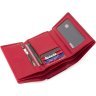 Небольшой женский кошелек из наутральной кожи красного цвета с монетницей Marco Coverna 68676 - 6