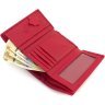 Невеликий жіночий гаманець із наутральної шкіри червоного кольору з монетницею Marco Coverna 68676 - 7
