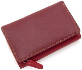 Червоно-бордовий жіночий гаманець із високоякісної шкіри з RFID - Visconti Bora 68876