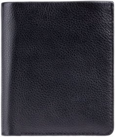 Маленький гаманець із натуральної шкіри чорного кольору з RFID - Visconti Saber 68976