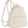Шкіряний жіночий рюкзак маленького розміру в молочному кольорі Issa Hara (27088) - 3