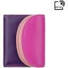 Миниатюрный женский кошелек фиолетово-розового цвета из натуральной кожи Visconti Zanzibar 69176 - 1