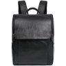 Кожаный городской рюкзак для ноутбука в черном цвете John McDee (19752) - 2