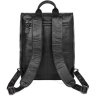 Кожаный городской рюкзак для ноутбука в черном цвете John McDee (19752) - 3