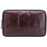 Мужская горизонтальная сумка-чехол для смартфона из натуральной коричневой кожи Bull (19697) - 3