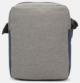 Мужская текстильная сумка синего цвета через плечо Remoid (15711)