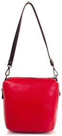Компактная женская сумка из качественной зернистой кожи Desisan 81177 Красная