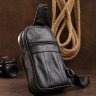 Компактная кожаная мужская сумка-слинг через плечо Vintage (20000) - 8