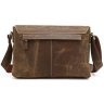 Деловая кожаная сумка мессенджер в винтажном стиле VINTAGE STYLE (14083) - 3