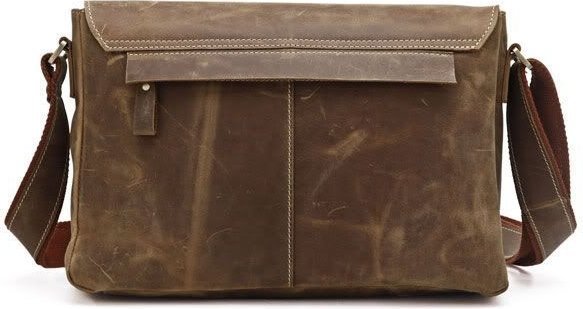 Ділова шкіряна сумка месенджер в вінтажному стилі VINTAGE STYLE (14083)