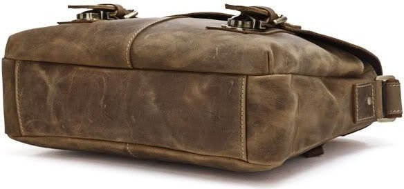 Ділова шкіряна сумка месенджер в вінтажному стилі VINTAGE STYLE (14083)