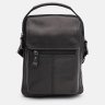 Черная мужская сумка-барсетка из гладкой кожи с ручкой Keizer 71677 - 2