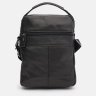 Черная мужская сумка-барсетка из гладкой кожи с ручкой Keizer 71677 - 3