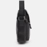 Черная мужская сумка-барсетка из гладкой кожи с ручкой Keizer 71677 - 4