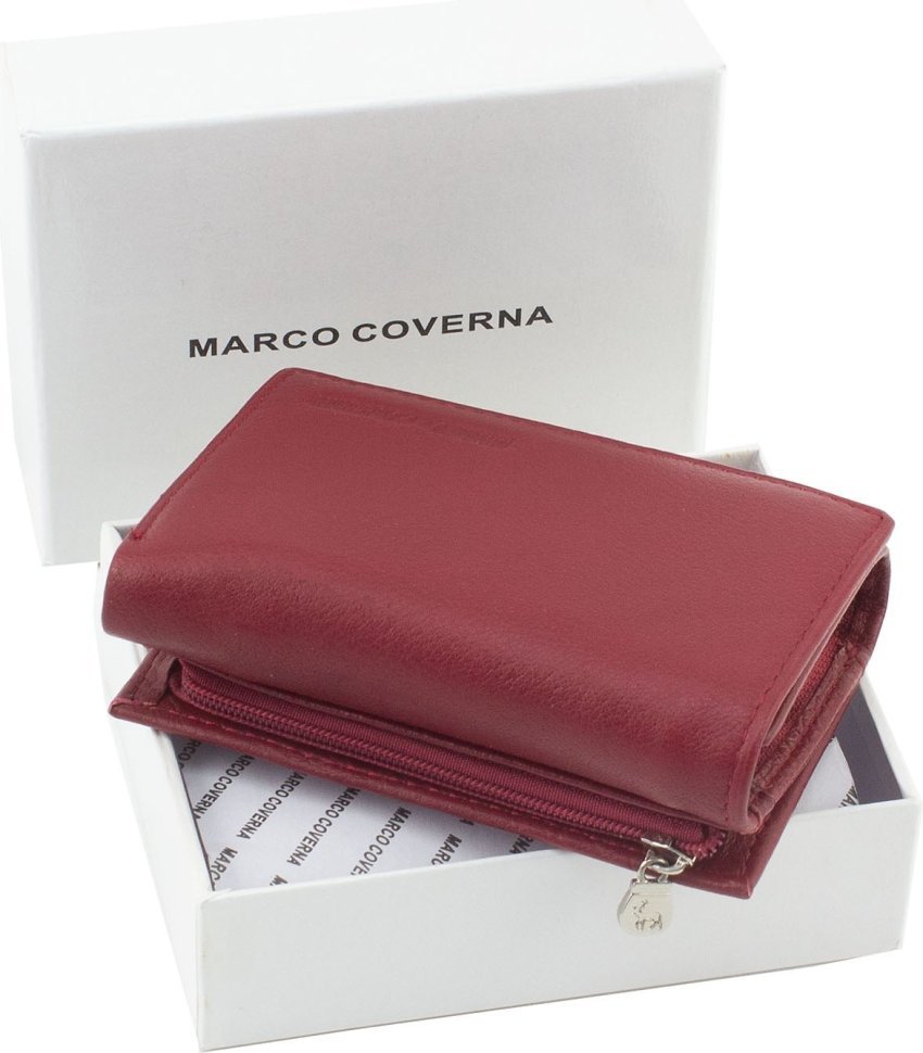 Шкіряний невеликий гаманець на магнітній фіксації Marco Coverna (17998)