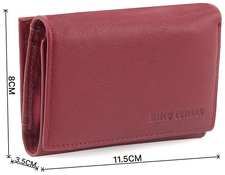 Кожаный небольшой кошелек на магнитной фиксации Marco Coverna (17998) modnotak фото №3
