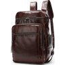 Місткий чоловічий рюкзак коричневого кольору VINTAGE STYLE (14892) - 3