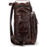 Місткий чоловічий рюкзак коричневого кольору VINTAGE STYLE (14892) - 4