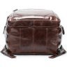 Вместительный мужской рюкзак коричневого цвета VINTAGE STYLE (14892) - 5