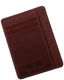 Картхолдер шкіряний Newport коричневого кольору Vip Collection 102577
