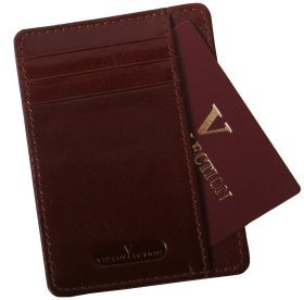 Картхолдер шкіряний Newport коричневого кольору Vip Collection 102577