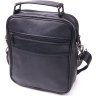 Черная мужская сумка-барсетка из натуральной кожи с ручкой Vintage (2421278) - 2