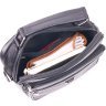 Черная мужская сумка-барсетка из натуральной кожи с ручкой Vintage (2421278) - 5