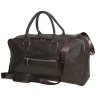 Коричневая дорожная сумка из натуральной зернистой кожи Vip Collection 102677 modnotak фото - 1
