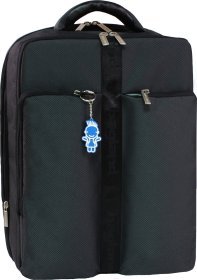 Чорний чоловічий рюкзак під ноутбук із якісного текстилю Bagland (53077)