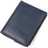 Синій жіночий гаманець середнього розміру із фактурної шкіри з монетницею CANPELLINI (2421813) - 2