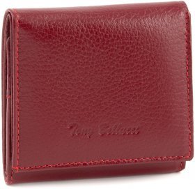 Женский кожаный кошелек красного цвета с монетницей Tony Bellucci (10616)