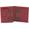 Женский кожаный кошелек красного цвета с монетницей Tony Bellucci (10616) - 2