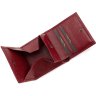Женский кожаный кошелек красного цвета с монетницей Tony Bellucci (10616) - 6