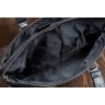 Чорна чоловіча сумка великого розміру для ноутбука з натуральної шкіри Tiding Bag (15823) - 5
