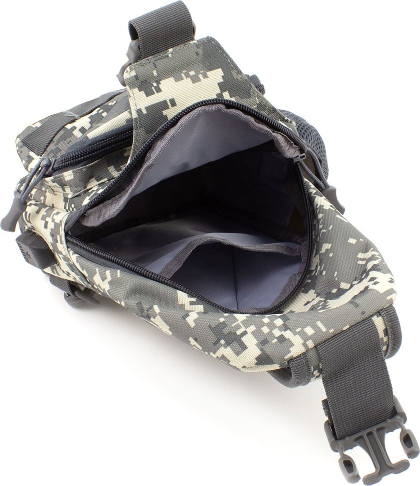 Тактична текстильна військова сумка-слінг з маскувальним принтом Піксель - MILITARY STYLE (21969)