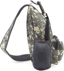 Тактична текстильна військова сумка-слінг з маскувальним принтом Піксель - MILITARY STYLE (21969)