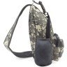 Тактическая текстильная военная сумка-слинг с маскировочным принтом Пиксель - MILITARY STYLE (21969) - 2
