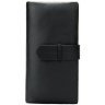 Добротний чоловічий гаманець-клатч із чорної шкіри з фіксацією на хлястик Bexhill (21510) - 2
