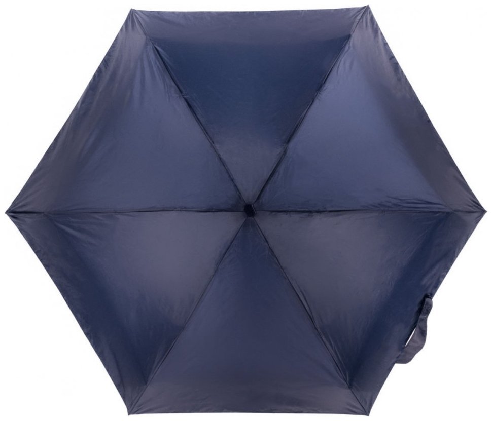 Мини зонт женский Fulton Tiny-1 L500 Navy (Складной, механика, однотонного синего цвета) 93777 modnotak фото №5