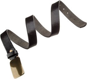 Черный кожаный мужской ремень под брюки с пряжкой гвоздь Vintage 2420122