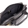 Черная мужская сумка для ноутбука из мягкой кожи Vintage (20390) - 5