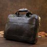Чорна чоловіча сумка для ноутбука з мякої шкіри Vintage (20390) - 7