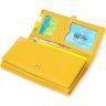 Жовтий жіночий гаманець з натуральної шкіри під багато купюр Tony Bellucci (2421960) - 3