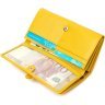 Желтый женский кошелек из натуральной кожи под много купюр Tony Bellucci (2421960) - 4