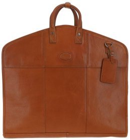 Мужской портплед из натуральной гладкой кожи через плечо Ashwood 94377 коричневого цвета